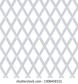 Patrón de diamantes sin foco. Textura de líneas rayadas geométricas. Arte vectorial.