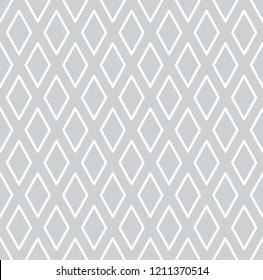 Seamless diamonds pattern. Geometric  texture. Vector art.