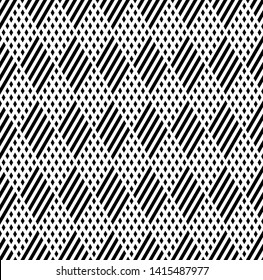 Seamless diamonds pattern. Geometric texture. Vector art.