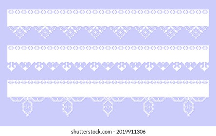 seamless die cut decorative pattern template