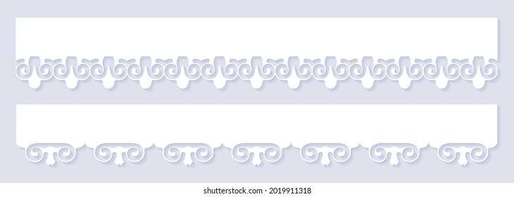 seamless die cut decorative pattern template