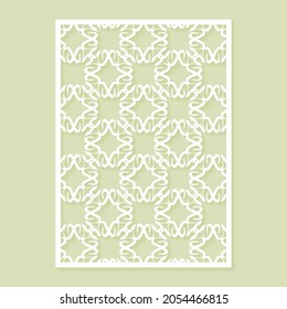 plantilla de patrón decorativo de corte de matrices sin soldadura