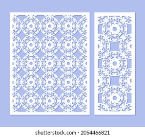 seamless die cut decorative pattern template