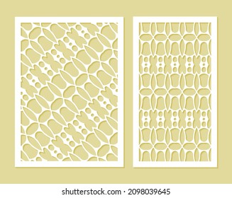 seamless die cut decorative pattern template