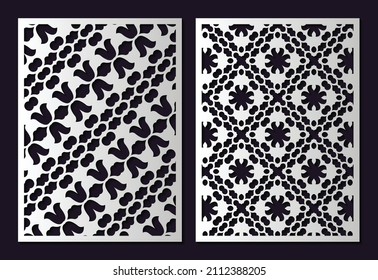 seamless die cut decorative pattern template