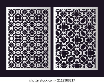 seamless die cut decorative pattern template