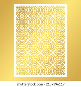 plantilla de patrón decorativo de corte de matrices sin soldadura