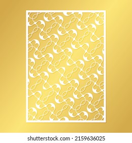 plantilla de patrón decorativo de corte de matrices sin soldadura