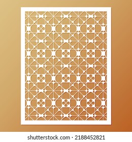 seamless die cut decorative pattern template