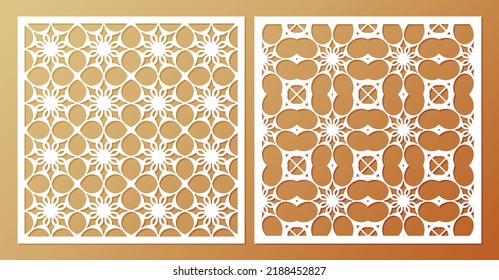 seamless die cut decorative pattern template