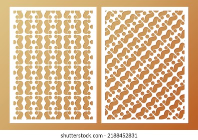 seamless die cut decorative pattern template