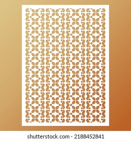 seamless die cut decorative pattern template