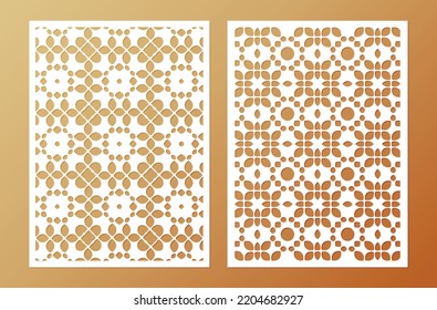 seamless die cut decorative pattern template