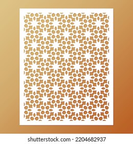 seamless die cut decorative pattern template