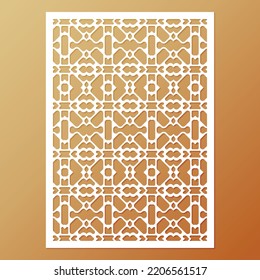 seamless die cut decorative pattern template