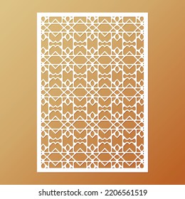 seamless die cut decorative pattern template