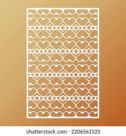 seamless die cut decorative pattern template