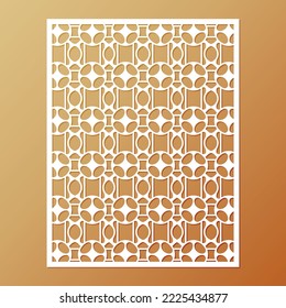 seamless die cut decorative pattern template