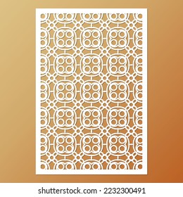 seamless die cut decorative pattern template