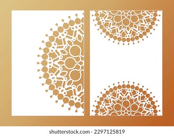 seamless die cut decorative pattern template