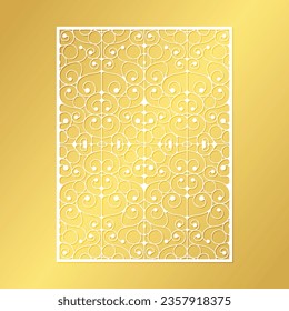 seamless die cut decorative pattern template