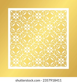 seamless die cut decorative pattern template