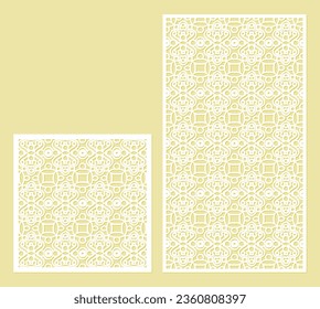 seamless die cut decorative pattern template