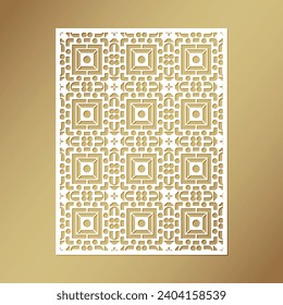 seamless die cut decorative pattern template