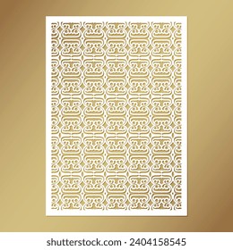 plantilla de patrón decorativo de corte de matrices sin soldadura