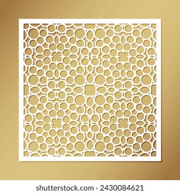 seamless die cut decorative pattern template