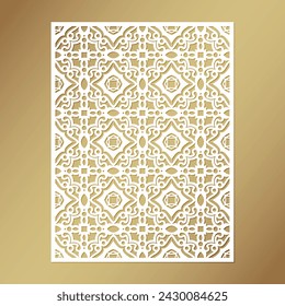 seamless die cut decorative pattern template