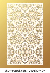 seamless die cut decorative pattern template