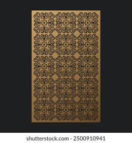 seamless die cut decorative pattern template