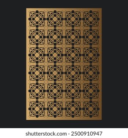 seamless die cut decorative pattern template