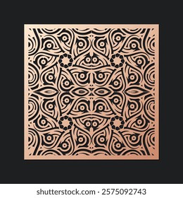 seamless die cut decorative pattern template