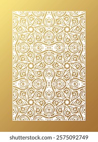 seamless die cut decorative pattern template