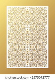 seamless die cut decorative pattern template