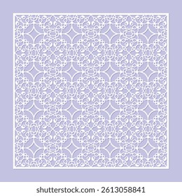 seamless die cut decorative pattern template
