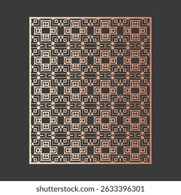 Plantilla de patrón decorativo troquelado sin costura