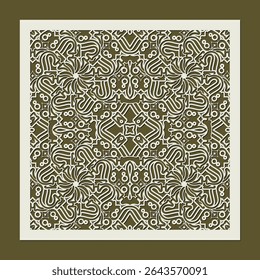seamless die cut decorative pattern template