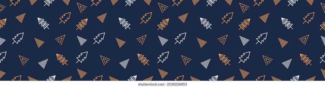 Seamless Different types of Christmas Icon Background pattern Design.