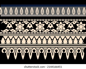 Seamless digital border vector art