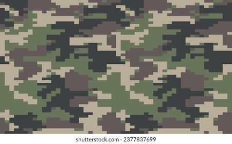 patrón de camo digital sin fisuras para uniforme del ejército