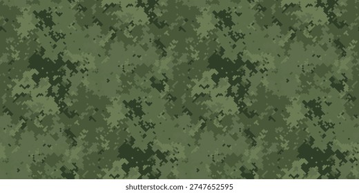 Seamless digital camouflage pattern.  Perfect for military, hunting, or outdoor apparel designs.  Subtle yet effective, this textured backdrop adds a layer of tactical style and concealment.