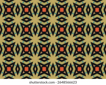 Paño digital sin costuras Fondo de pantalla gráfico de moda interminable visual Forma simétrica de lujo Diseño geométrico de la tela Decoración textil Azulejo Arte interior Perspectiva Fondo Textura Patrón de Plantilla.