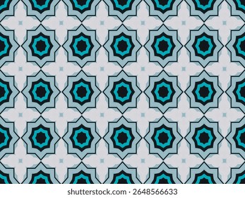 Pano Digital Sem Costura Visual Moda Sem Fim Papel De Parede Gráfico Luxo Forma Simétrica Geométrica Tecido Design Têxtil Decorativo Telha Interior Arte Perspectiva Fundo Textura Modelo Padrão.