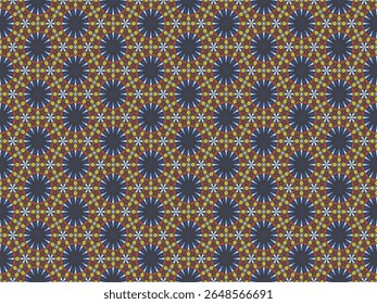 Seamless Digital Cloth Visual Endless Fashion Graphic Wallpaper Luxury Symmetric Shape Geometric Fabric Design Textile Decoration Tile Interior Art Perspective Background Texture Template Pattern.