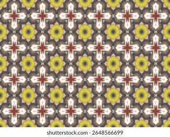 Seamless Digital Cloth Visual Endless Fashion Graphic Wallpaper Luxury Symmetric Shape Geometric Fabric Design Textile Decoration Tile Interior Art Perspective Background Texture Template Pattern.