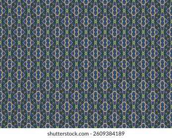Seamless Digital Design Interior Visual Cloth Shape Symmetric Background Perspective Textile Fashion Texture Graphic Luxury Wallpaper Endless Art Fabric Tile Geometric Decoration Template Pattern.