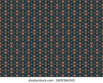 Seamless Digital Design Interior Visual Cloth Shape Symmetric Background Perspective Textile Fashion Texture Graphic Luxury Wallpaper Endless Art Fabric Tile Geometric Decoration Template Pattern.